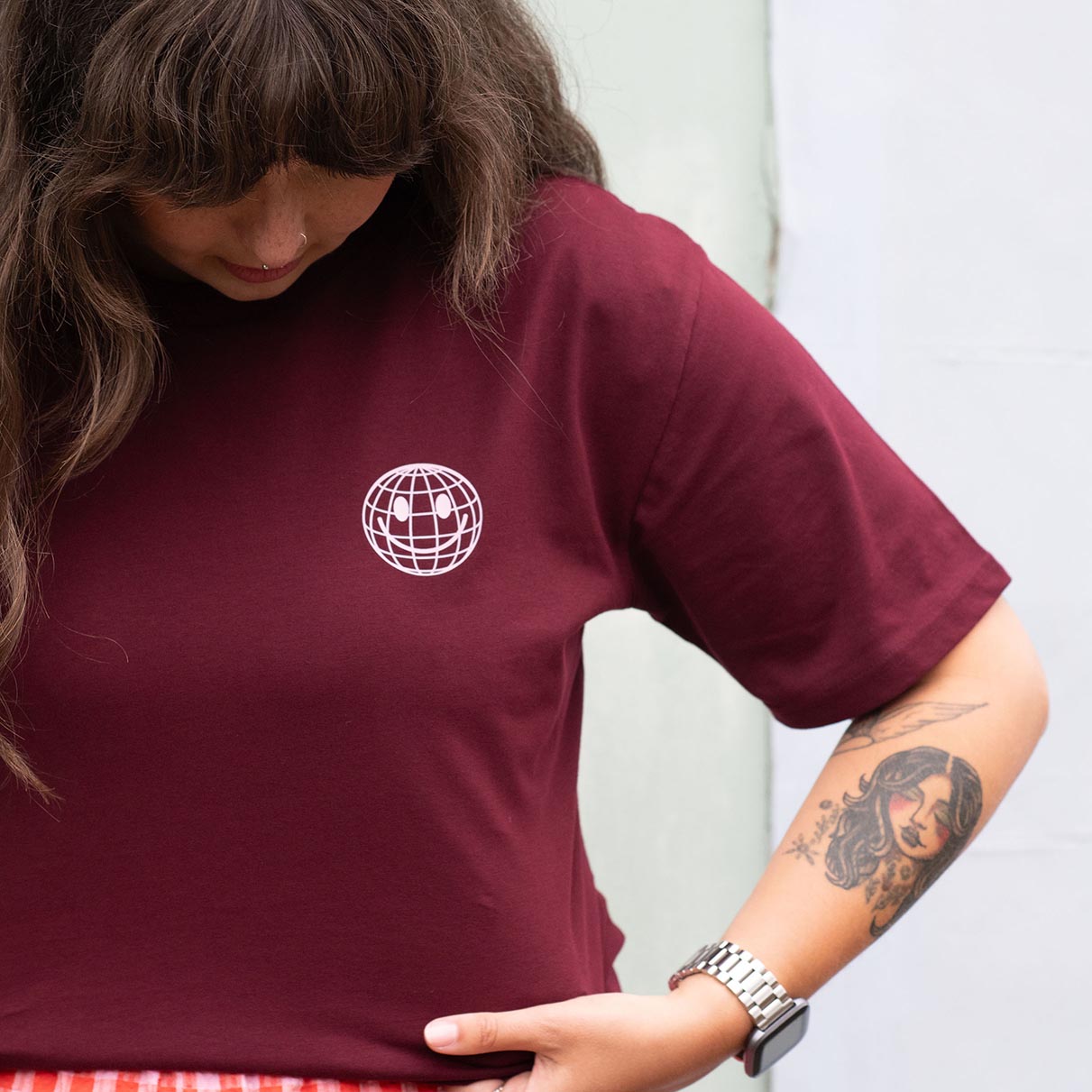 Being Weird Feels Right Dark Cherry Tee