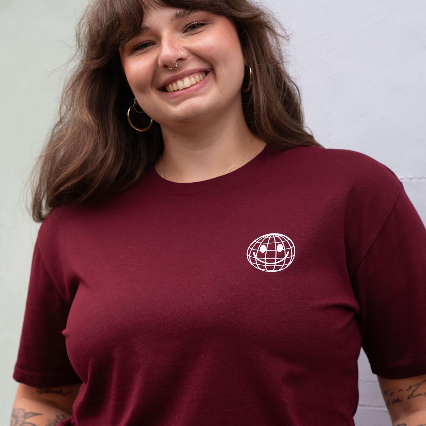 Being Weird Feels Right Dark Cherry Tee