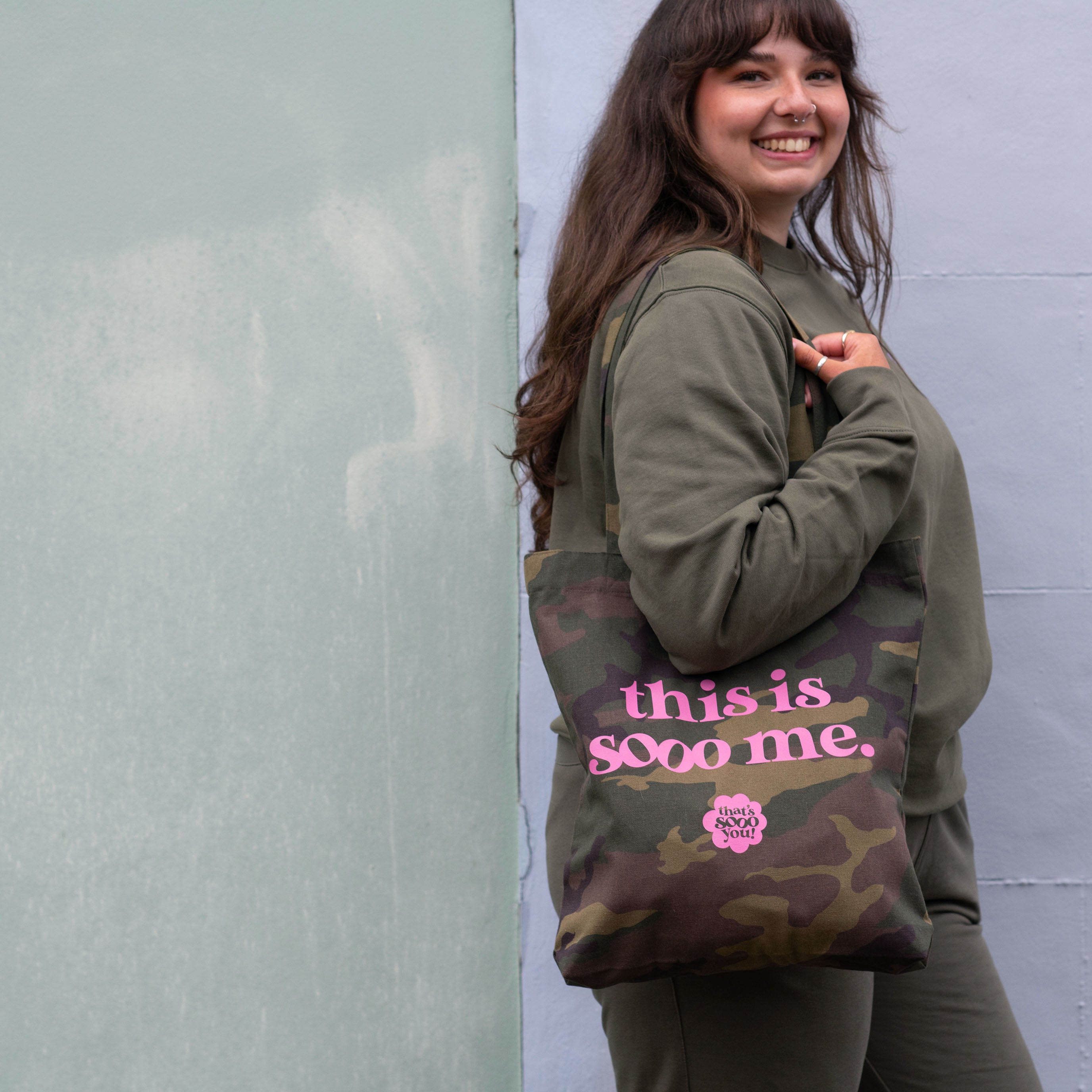 This is Sooo Me Camo Tote