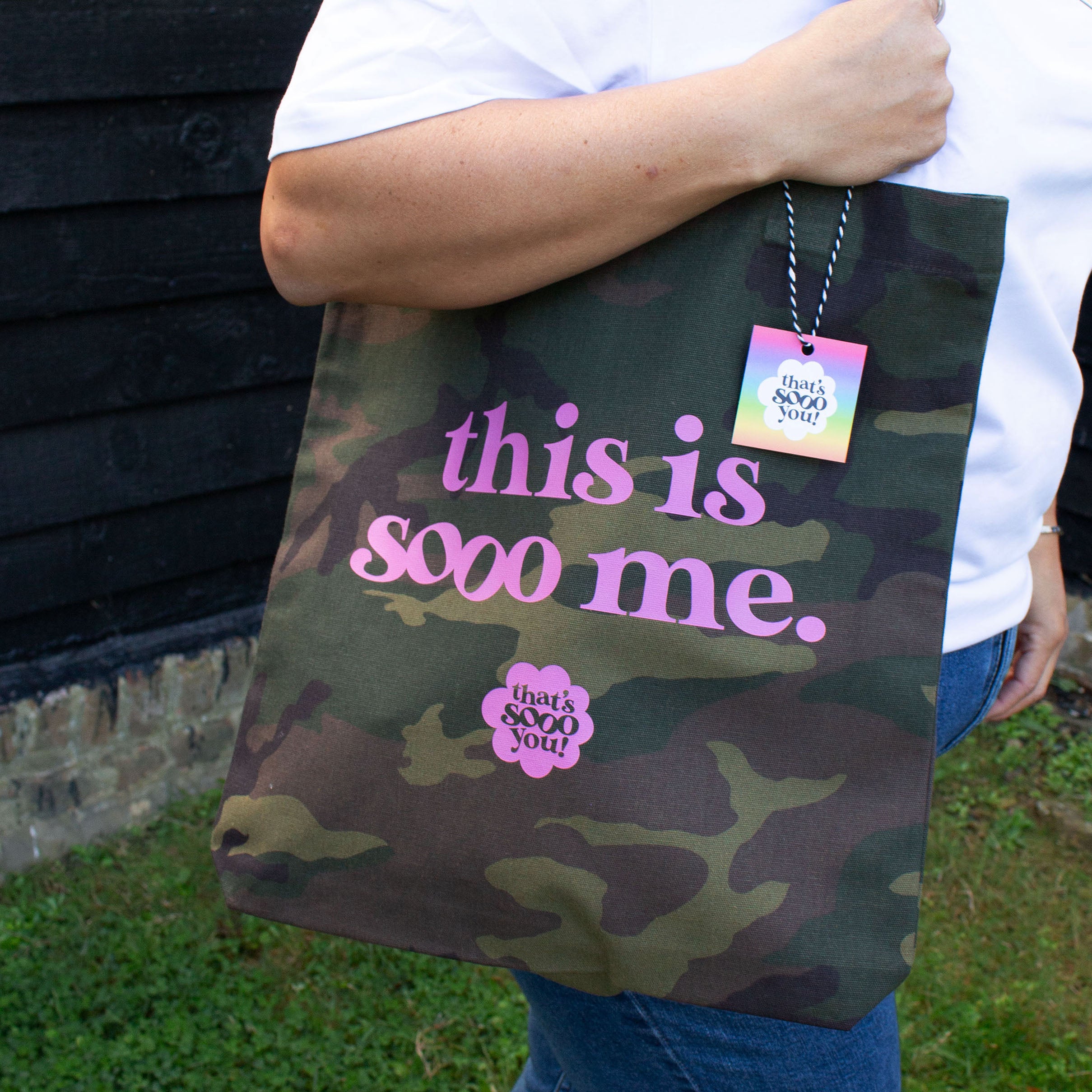 This is Sooo Me Camo Tote