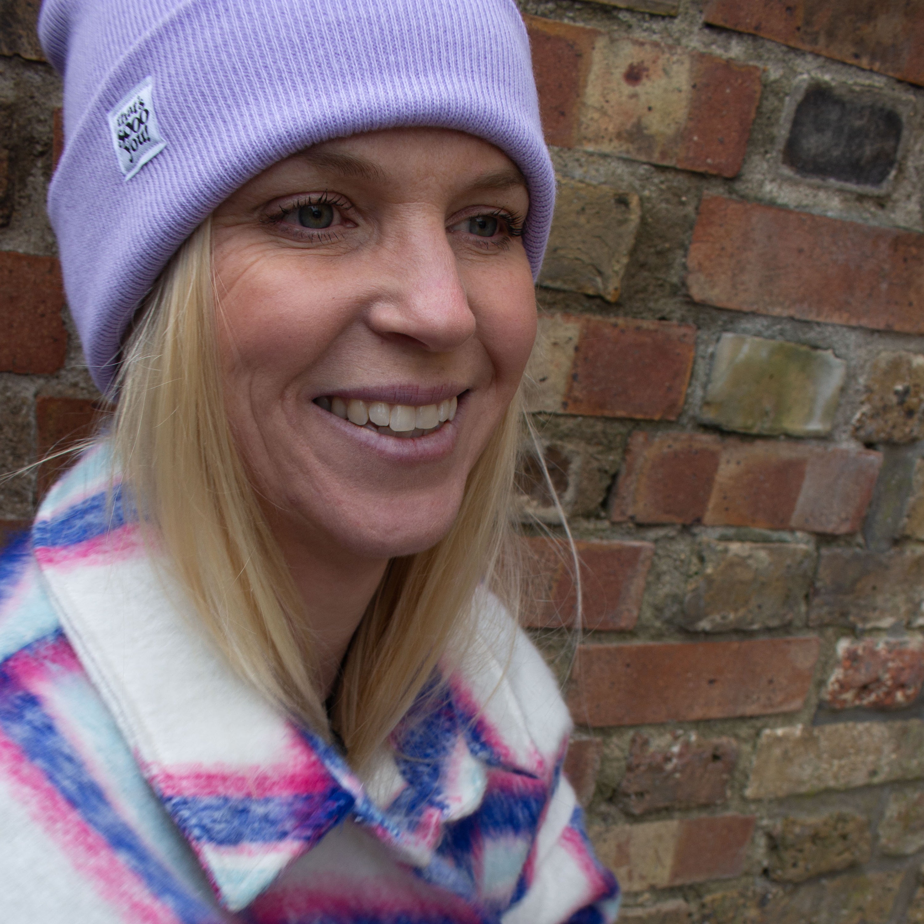 Lilac purple super soft beanie hat, That's Sooo You TSY hand sewn fabric label, accessories, accessory, snuggle winter, unisex