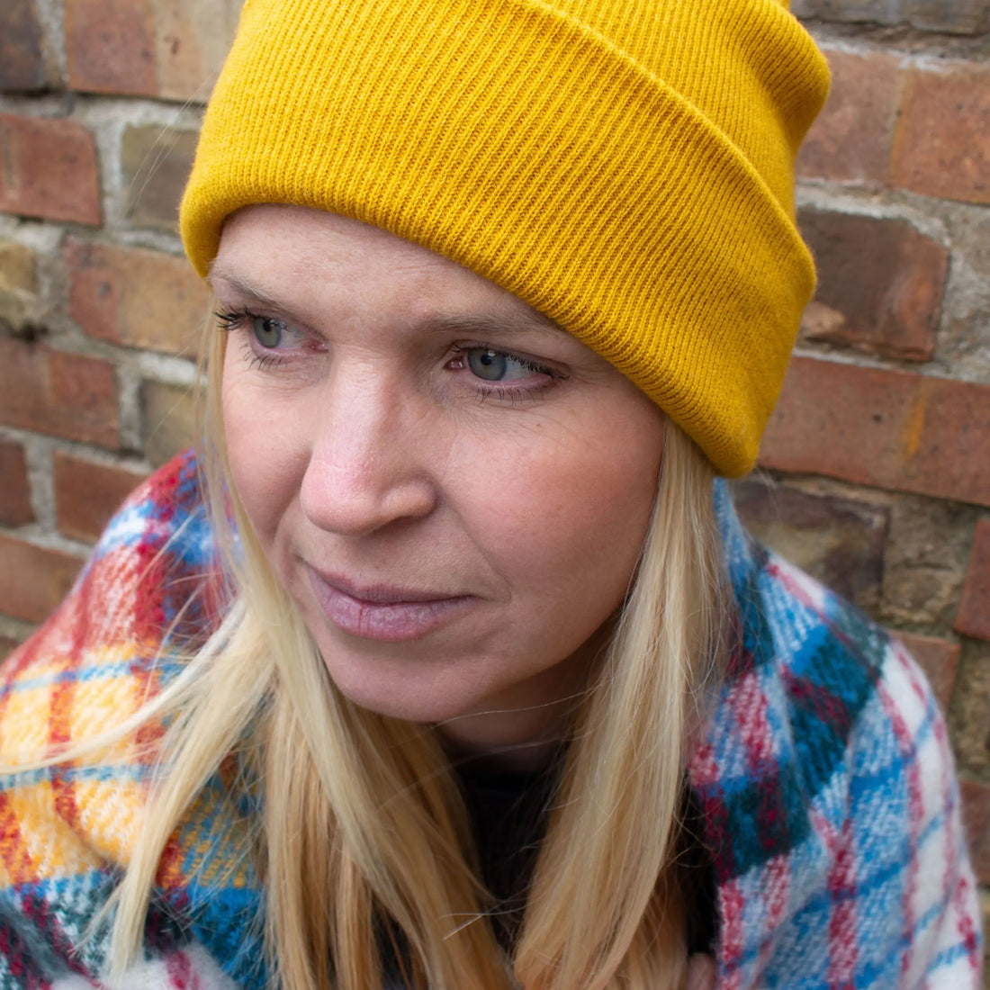 mustard yellow super soft beanie hat, That's Sooo You TSY hand sewn fabric label, accessories, accessory, snuggle winter, unisex