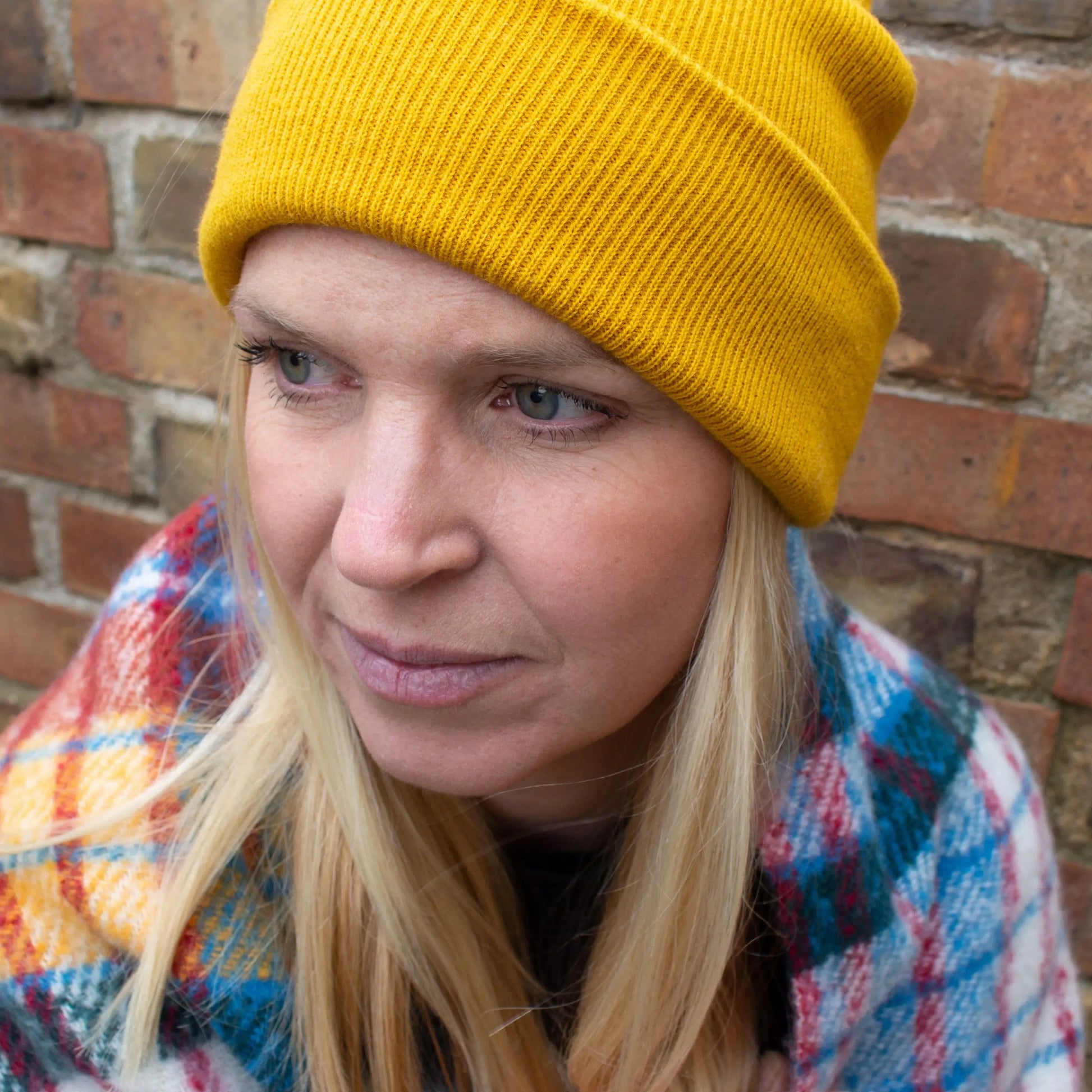 mustard yellow super soft beanie hat, That's Sooo You TSY hand sewn fabric label, accessories, accessory, snuggle winter, unisex